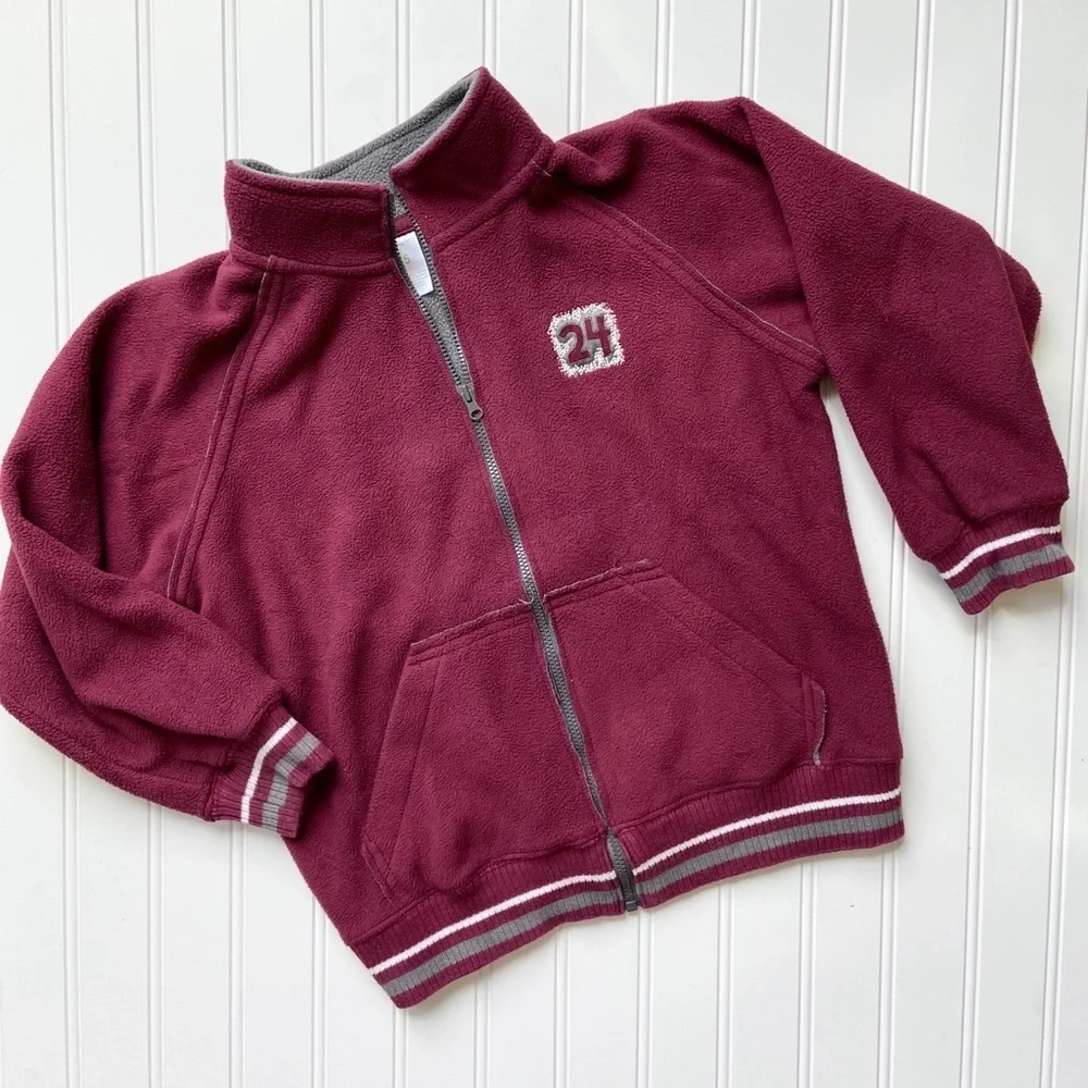 •Carter’s• maroon zip fleece